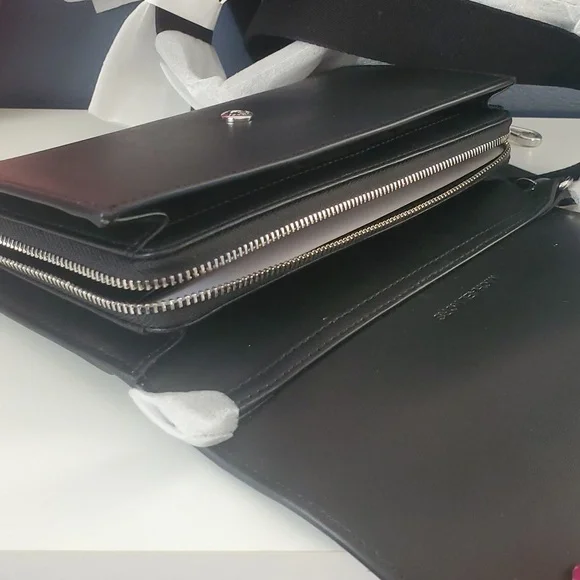 Michael Kors Jet Set Travel Crossbody Wallet Bag MK Logo Ombré NWT FREE SHIPPING - Picture 8 of 16